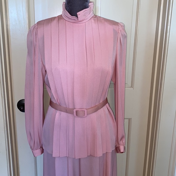 Vintage Richard Warren for Saks Fifth Avenue Pink Skirt Set - Picture 2 of 10